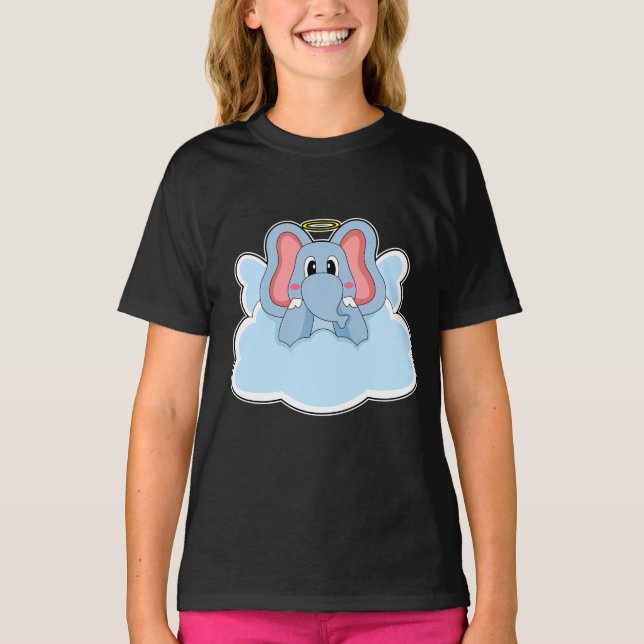 Camiseta Nuvens de Anjo Elefante (Frente)