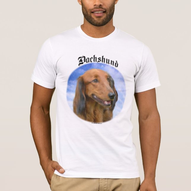 Camiseta Nuvens de Dachshund (Frente)