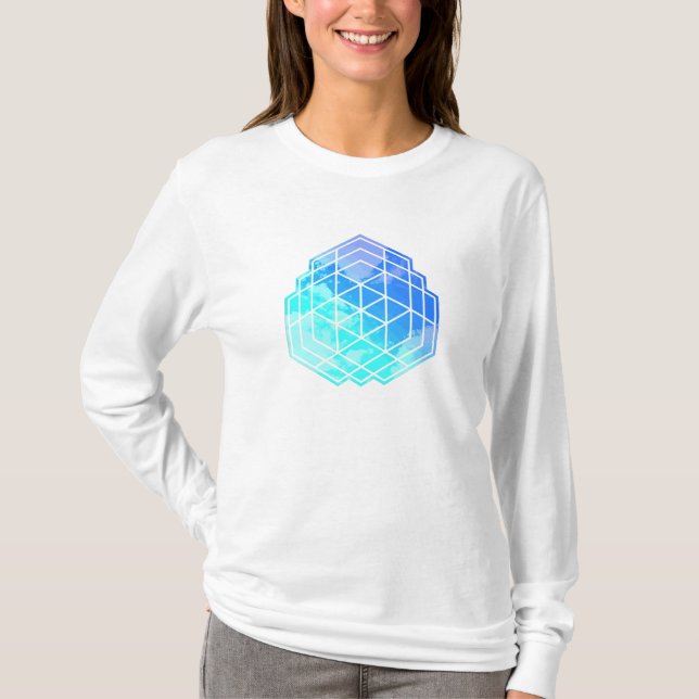 Camiseta Nuvens de Geometria (Frente)