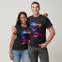 Camiseta Nuvens de Nebulosas Estrelas e Galáxias