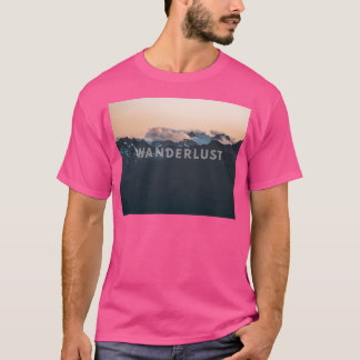 Camiseta Nuvens de Wanderlust que Cobrem O Furacão Ridge Mo
