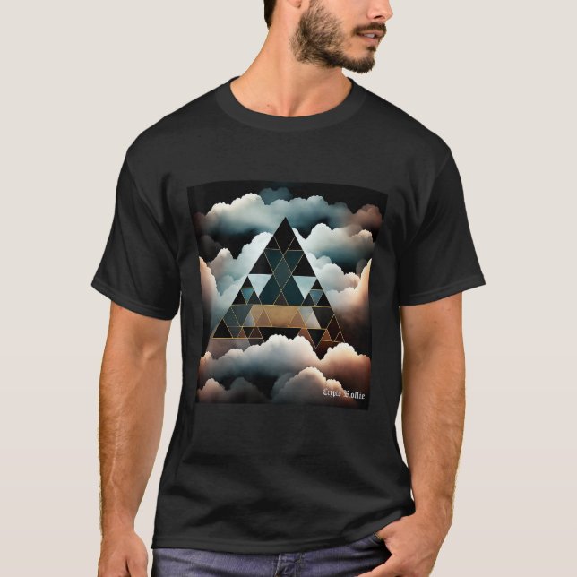 Camiseta Nuvens e triângulos 2 (Frente)