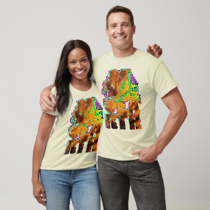 Camiseta Nuvens Leves - Dourado