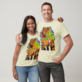 Camiseta Nuvens Leves - Dourado