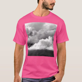 Camiseta Nuvens Maciças, Brancas E Pretas, Respiratórias So