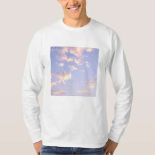 Camiseta Nuvens Palidez Cor-de-rosa Roxo Solar Presente