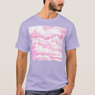 Camiseta Nuvens Rosa Rosa Festivas