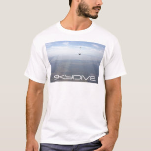Camiseta nuvens skydive skydiving do pára-quedas