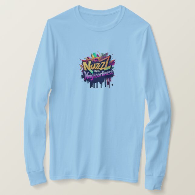 Camiseta Nuzzle em Vizinhança (Frente do Design)
