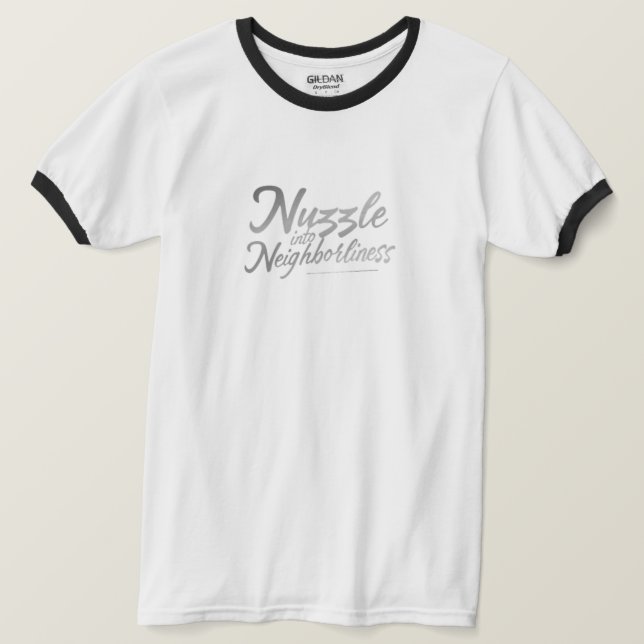 Camiseta Nuzzle em Vizinhança (Frente do Design)