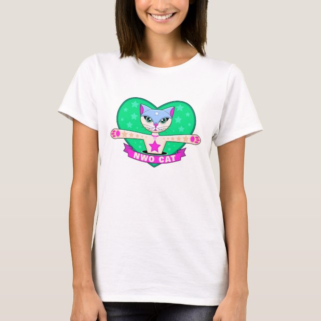 Camiseta NWO Cat (luz) (Frente)