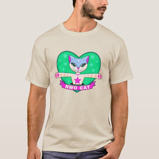 Camiseta NWO Cat (luz) (Frente)