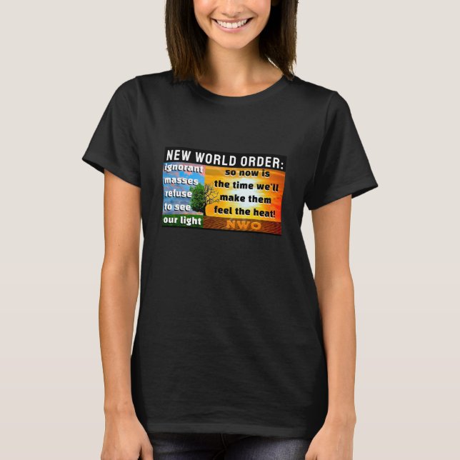 Camiseta NWO Crisis Control (escuro) (Frente)