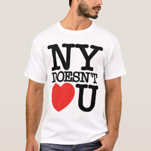 Camiseta NY não faz coração (amor) U