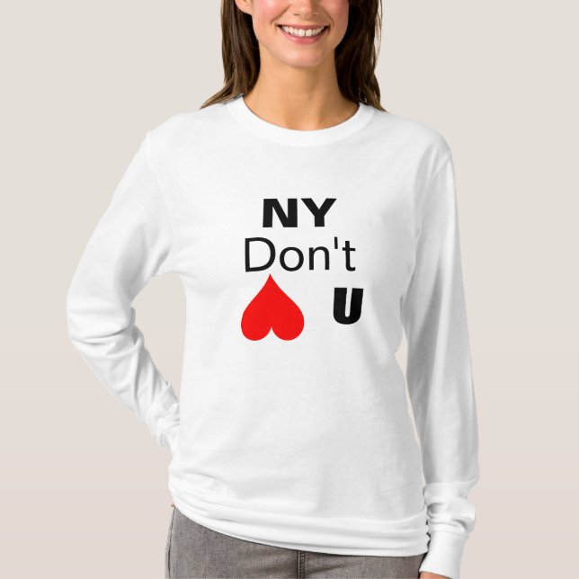 Camiseta NY, não fazem, U (Frente)