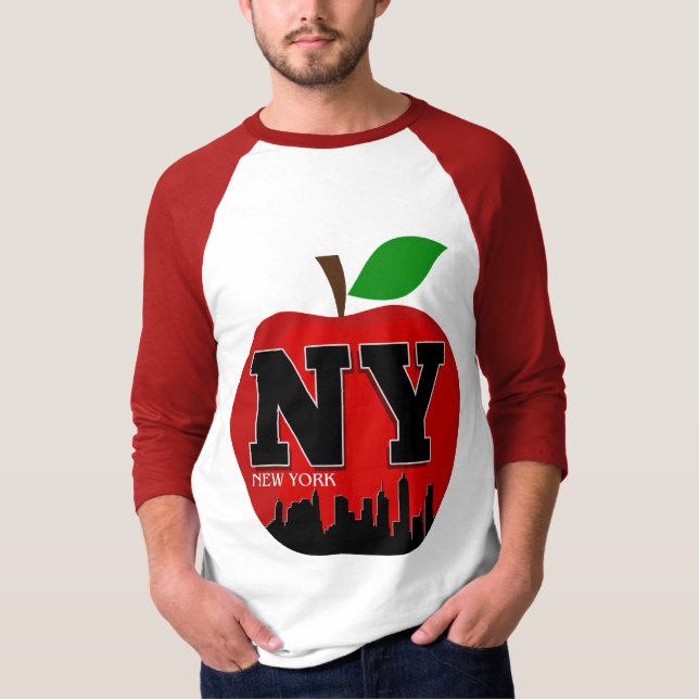 CAMISETA NY NOVA YORK A MAÇÃ GRANDE (Frente)