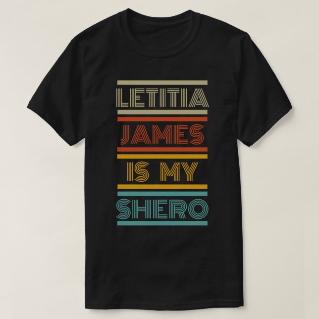 Camiseta NY Procurador Geral AG Letitia James É Meu Shero R (Frente do Design)