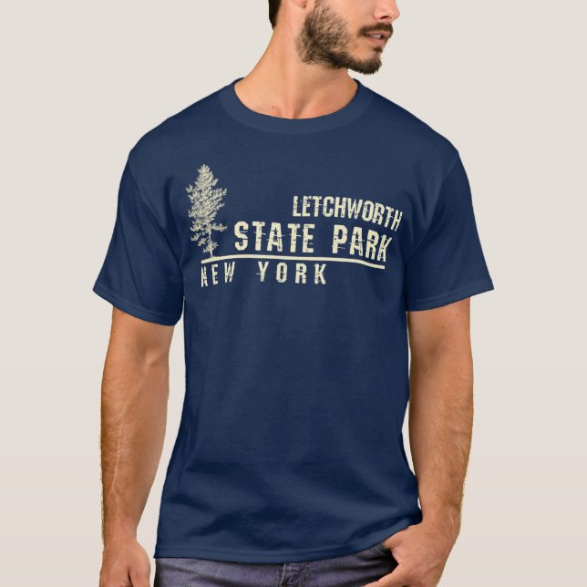 Camiseta NY Souvenir Gift para o Parque Estadual Letchworth (Frente)