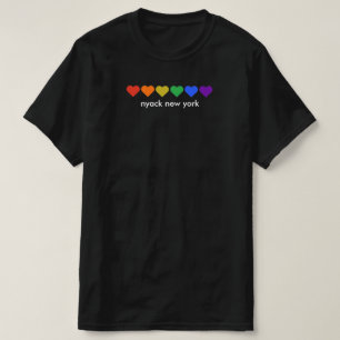 Camiseta Nyack New York Rainbow Pride Heats