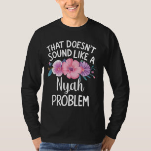 Camiseta Nyah Personalizou as Meninas da Flor Bonita Nome N