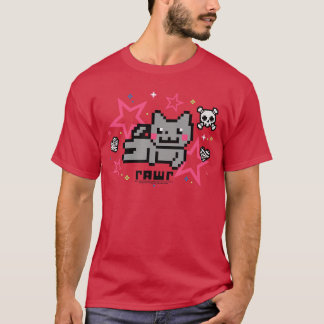 Camiseta Nyan Cat Rawr Rosa Cena Colagem Internet Meme Dive