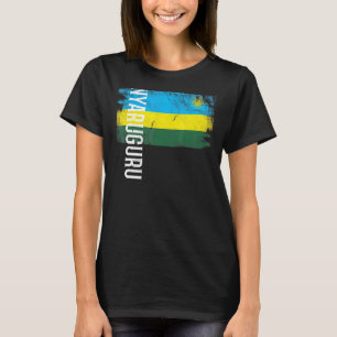 Camiseta Nyaruguru Ruanda Bandeira Para Homens Ruandeses Mu