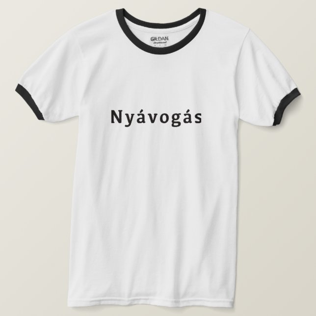 Camiseta Nyávogás (Frente do Design)