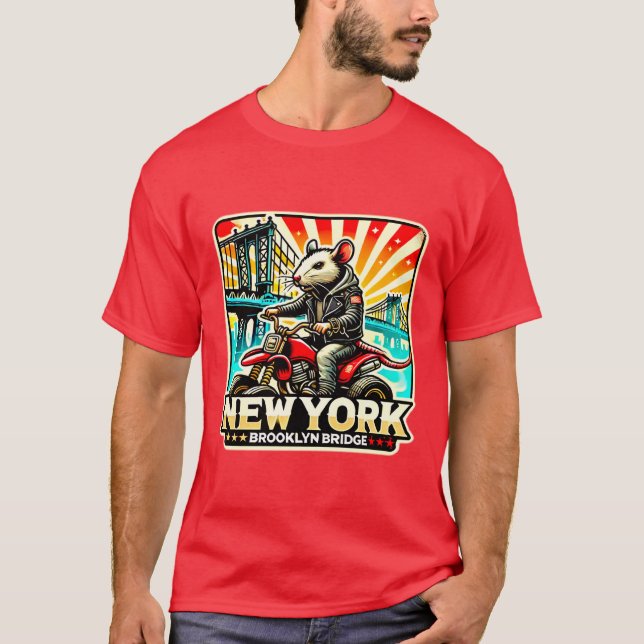 CAMISETA NYC-ATV RIDER 2 BROOKLYN BRIDGE 2 (Frente)