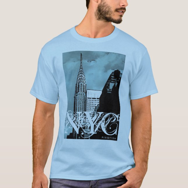 Camiseta NYC Chrysler que constrói o t-shirt (Frente)