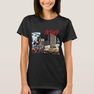 Camiseta NYC City Lights T shirt para mulheres