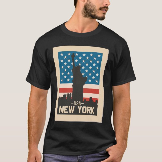 Camiseta NYC Lover Vintage Design, Nova Iorque (Frente)