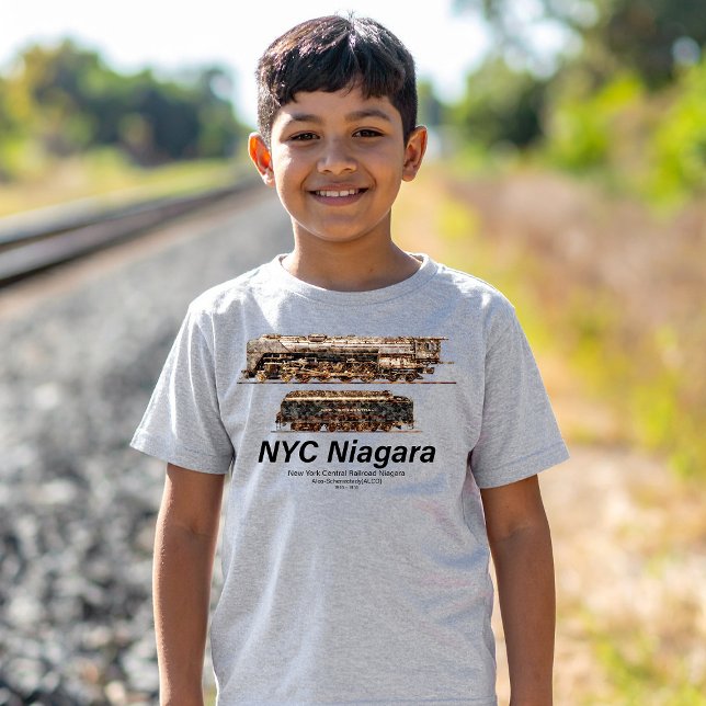 Camiseta NYC Niagara – American Train Steam Locomotive (NYC Niagara – American Train Steam Locomotive. Boy Basic T-Shirt)