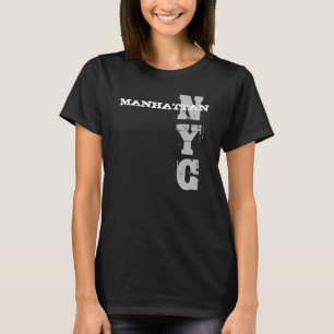 Camiseta Nyc Nova Iorque Manhattan Na moda Trendy Design