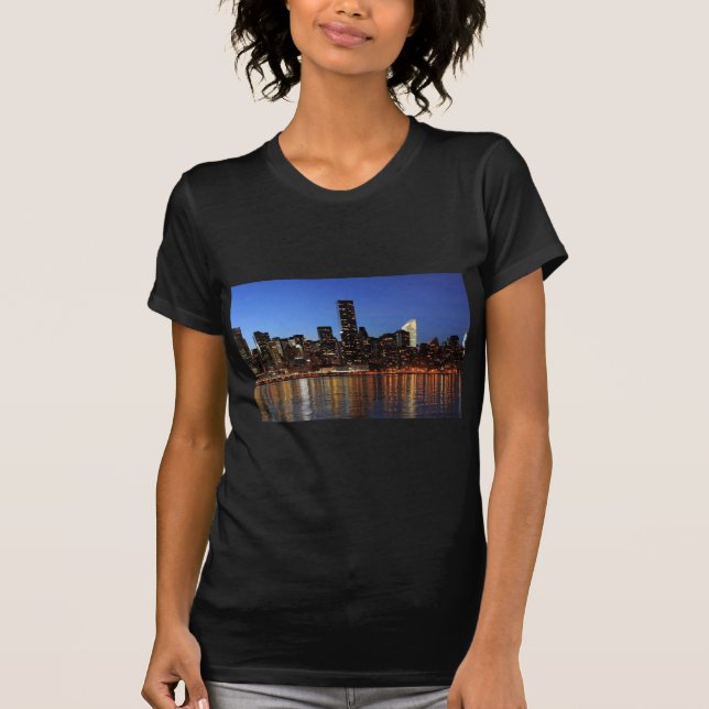 Camiseta NYC Nova Iorque Manhattan Night (Frente)