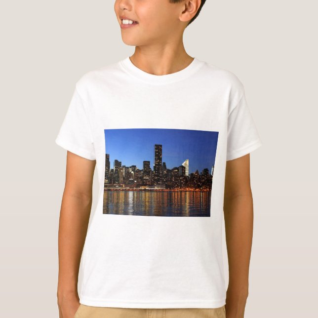 Camiseta NYC Nova Iorque Manhattan Night (Frente)