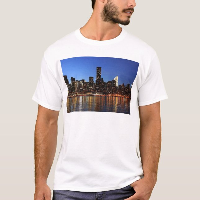 Camiseta NYC Nova Iorque Manhattan Night (Frente)