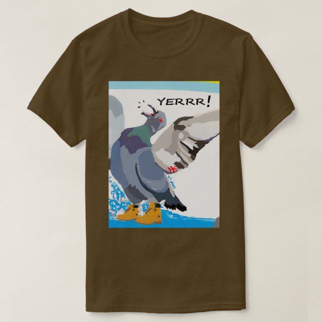 CAMISETA NYC PIGEON (Frente do Design)