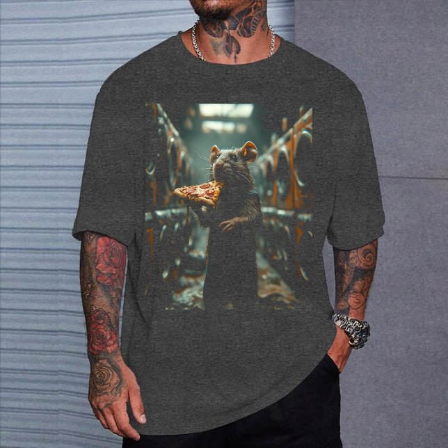 Camiseta NYC "Pizza Rat" Tee, Famous Subway Rat Graphic  (Criador carregado)