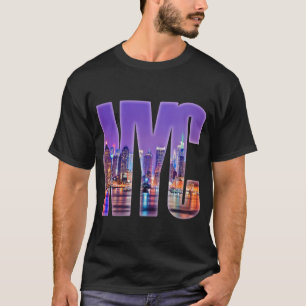 Camiseta NYC Skyline (Claro)