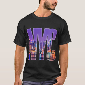 Camiseta NYC Skyline (Claro)