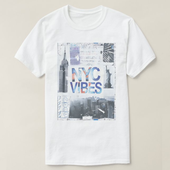 Camiseta NYC Vibes Urban Graphic Tee unisex (Frente do Design)