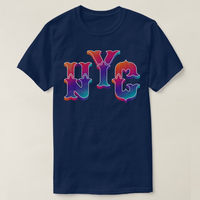 Camiseta NYC Vintage Look (Frente do Design)