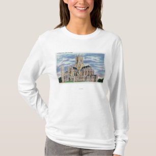 Camiseta NYC, YorkCathedral novo de St John o divino