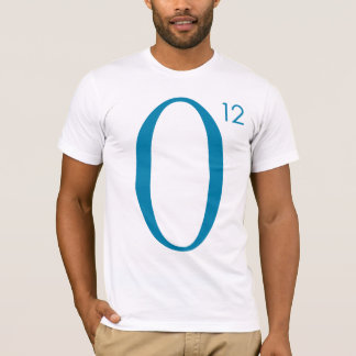 Camiseta O12 azul/parte dianteira