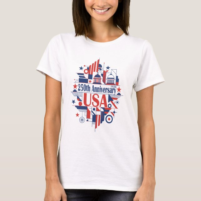 Camiseta O 250º aniversário da América (Frente)