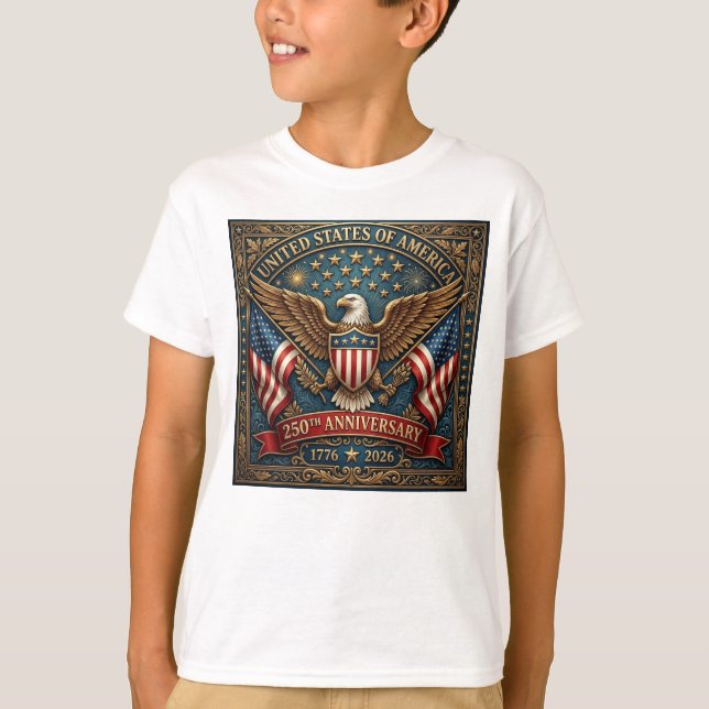Camiseta O 250º da América Versão 2 (Frente)