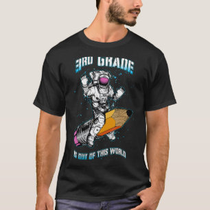 Camiseta O 3º Ano Está Fora Deste Astronauta Mundial De Vol