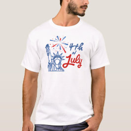 Camiseta O 4 de Julho é um grande dia