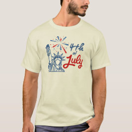 Camiseta O 4 de Julho é um grande dia