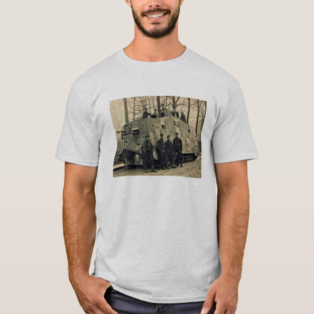 Camiseta O A7V Panzer de Alemanha (Frente)